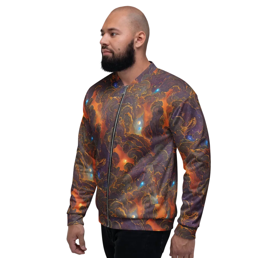 Pozzo Vortex on Bomber Jacket — Left