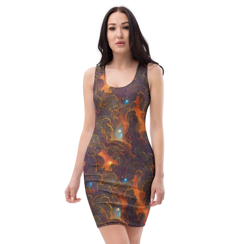 Pozzo Vortex on Bodycon Dress — Front