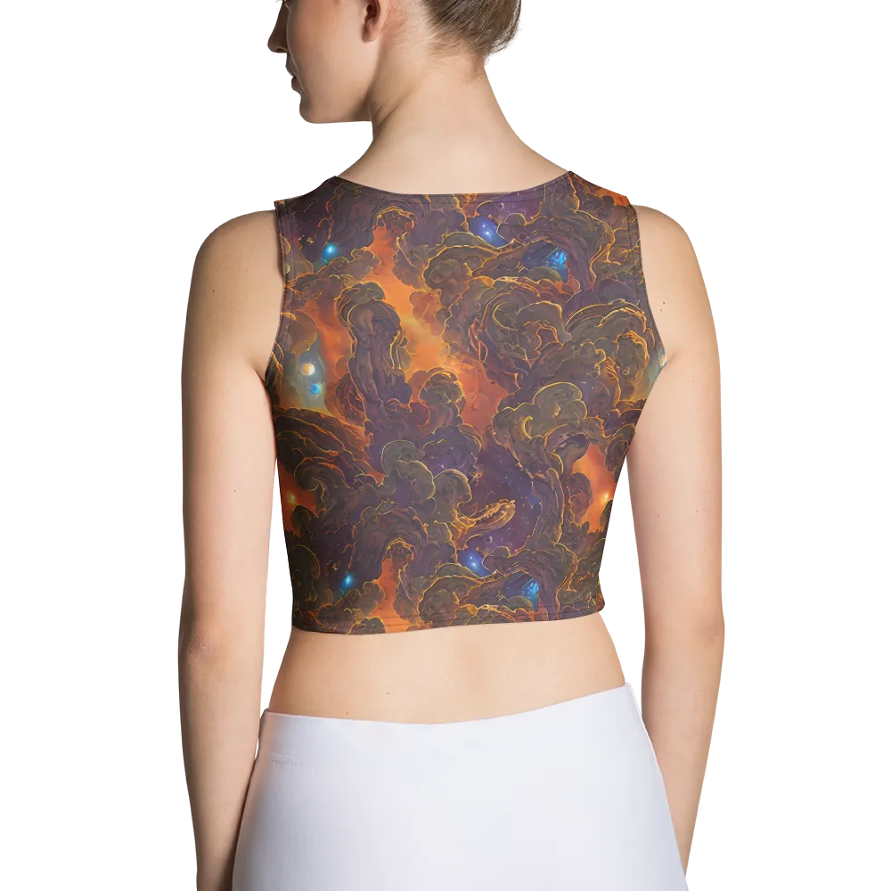 Pozzo Vortex on Crop Top — Back