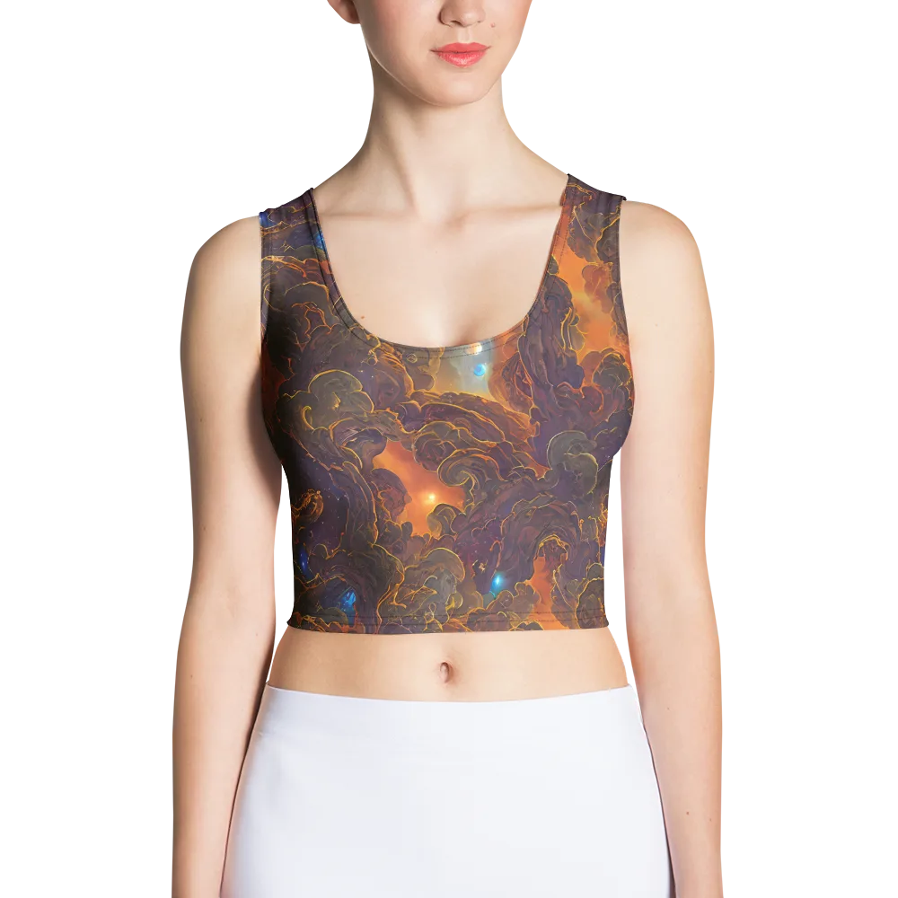 Pozzo Vortex on Crop Top — Front