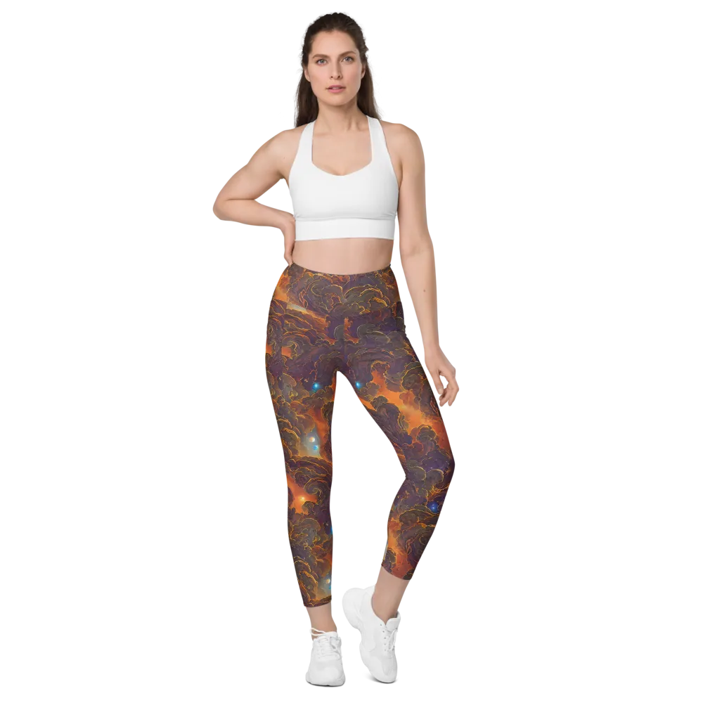 Pozzo Vortex on Leggings with Pockets — Front