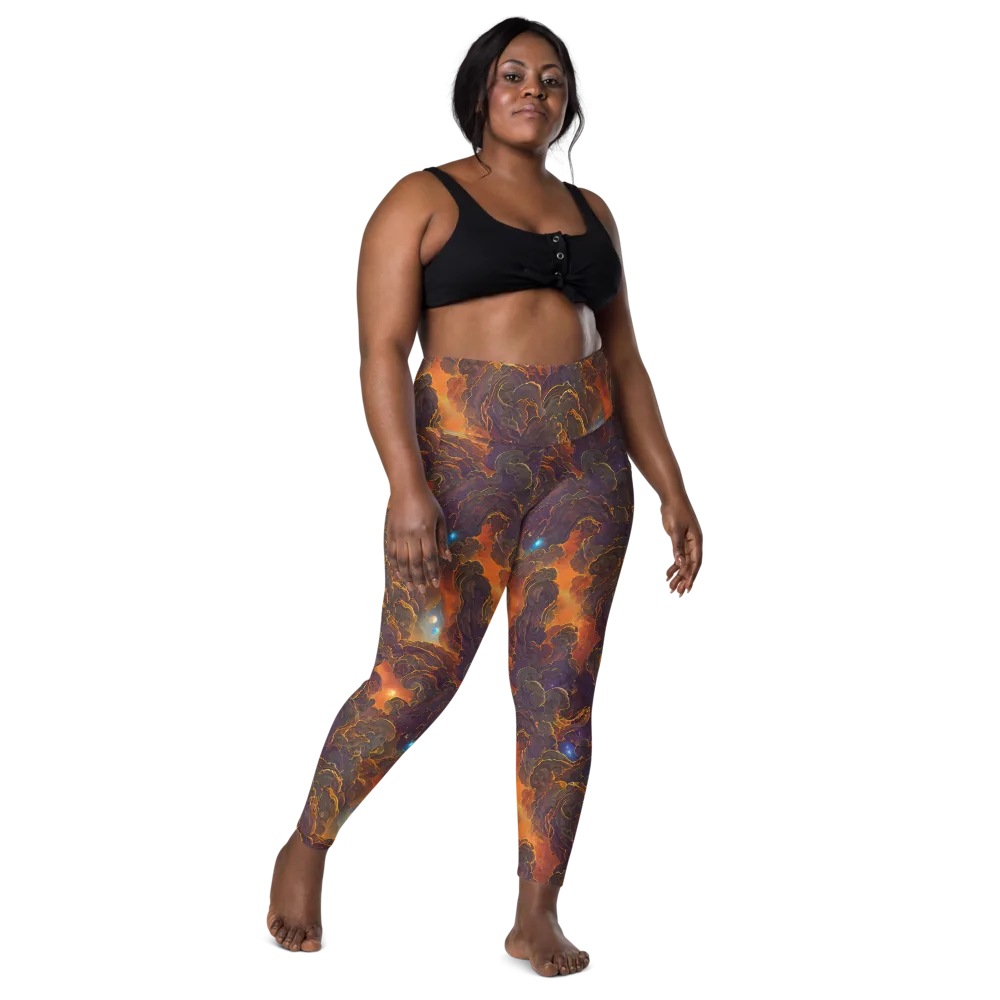 Pozzo Vortex on Leggings with Pockets — Front