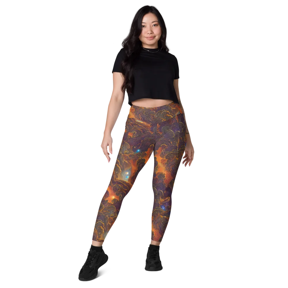 Pozzo Vortex on Leggings with Pockets — Front