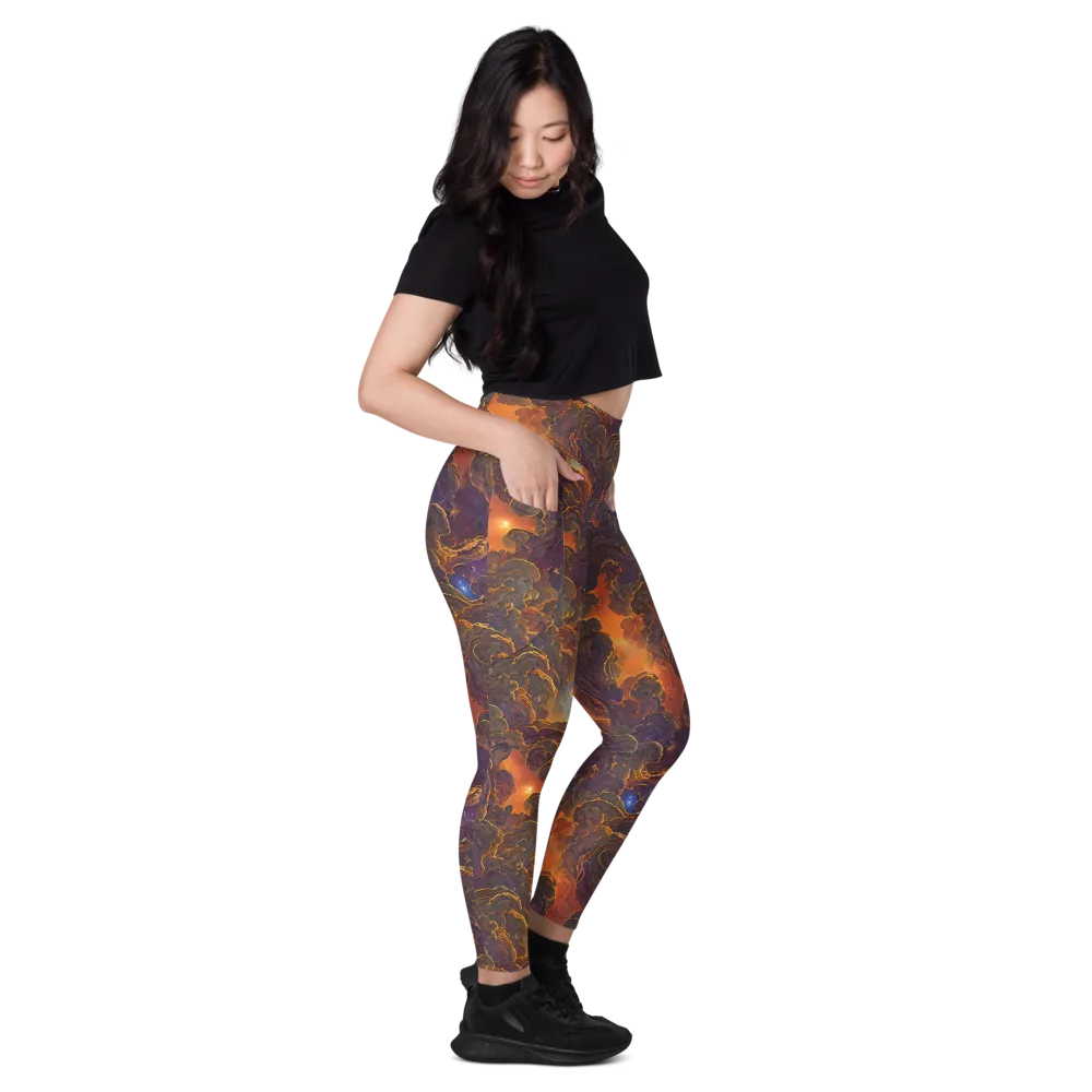 Pozzo Vortex on Leggings with Pockets — Right