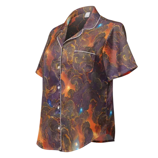 Pozzo Vortex on a Women's Short Sleeve Pajama Top