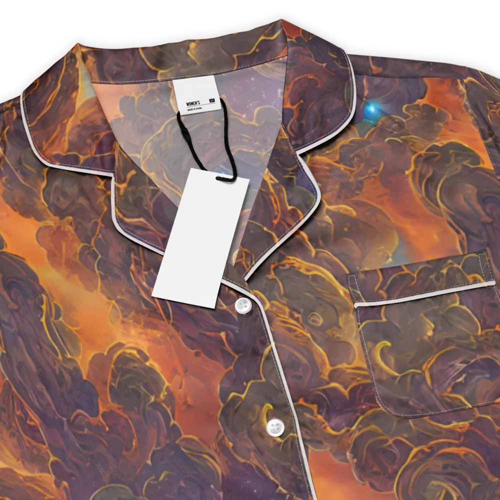 Pozzo Vortex on Women's Short Sleeve Pajama Top — Product details