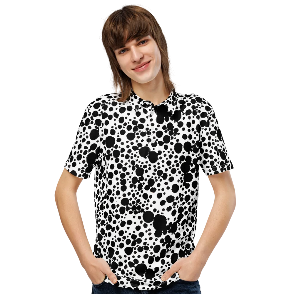 Dappled Shadow Dance on Men's Slim Fit Polo Shirt — Front
