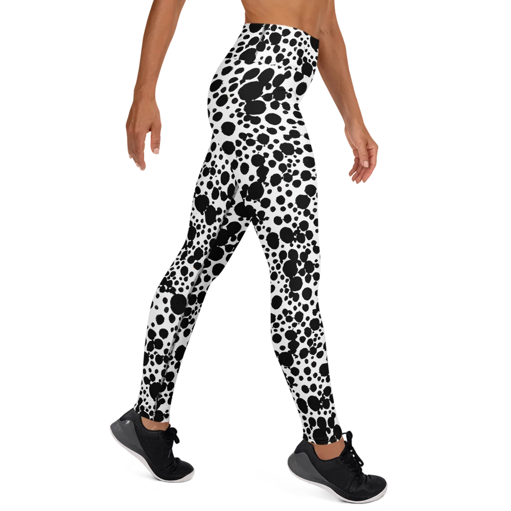 Dappled Shadow Dance on Yoga Leggings — Right