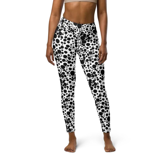 Dappled Shadow Dance on a Yoga Leggings