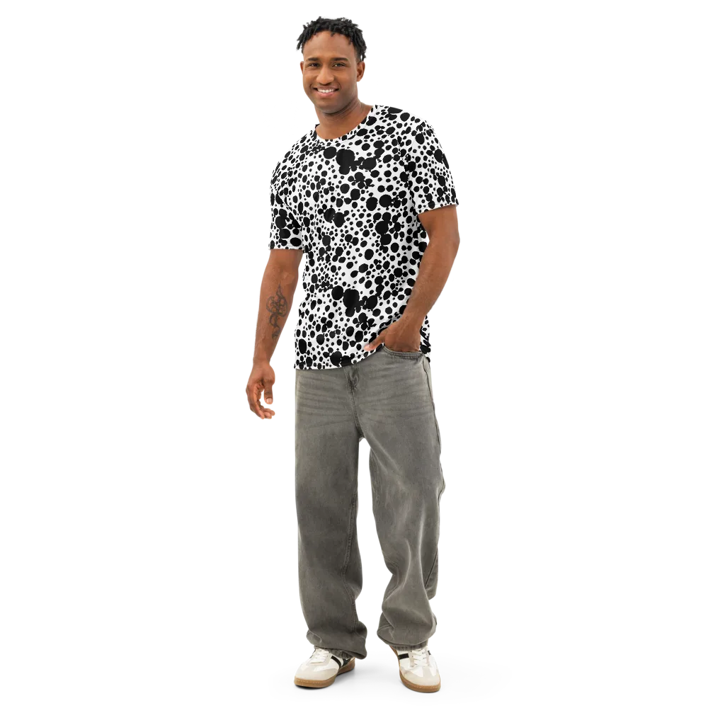Dappled Shadow Dance on Men's Cotton Crew Neck T-Shirt — Front