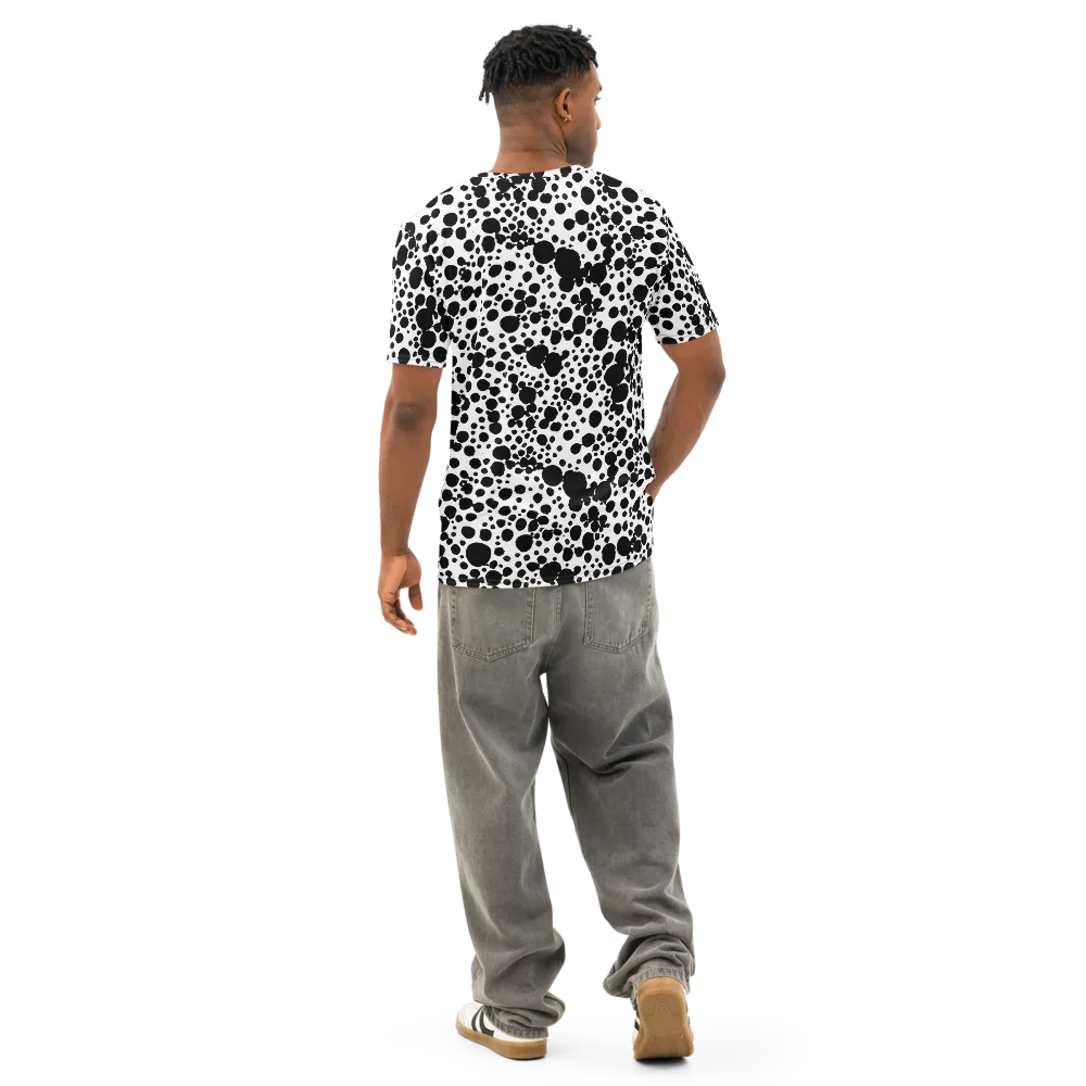 Dappled Shadow Dance on Men's Cotton Crew Neck T-Shirt — Back