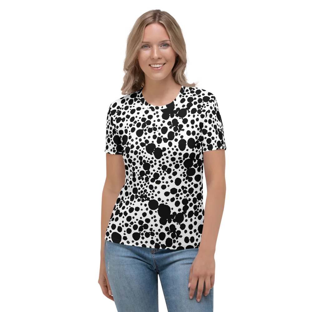 Dappled Shadow Dance on Women's Crew Neck T-Shirt — Front