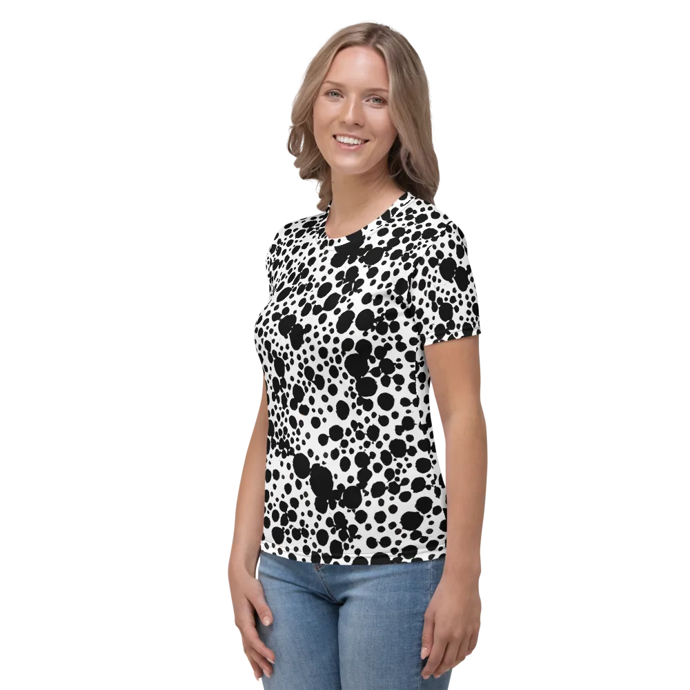 Dappled Shadow Dance on Women's Crew Neck T-Shirt — Left