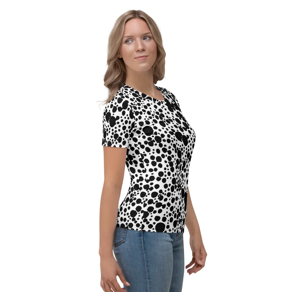Dappled Shadow Dance on Women's Crew Neck T-Shirt — Right
