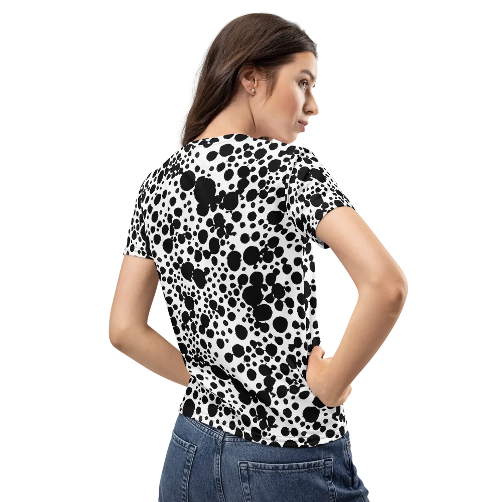 Dappled Shadow Dance on Women's Crew Neck T-Shirt — Back