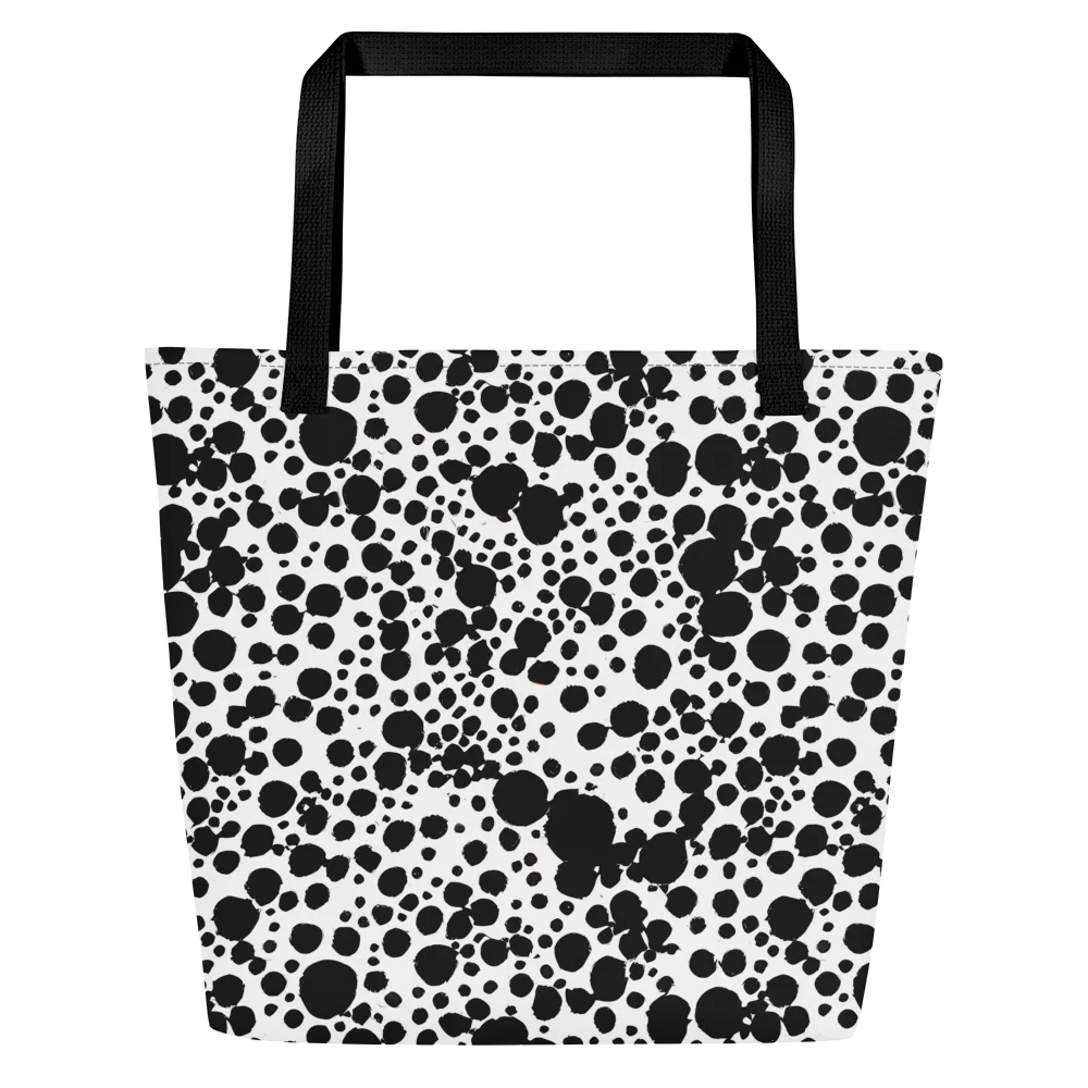 Dappled Shadow Dance on Large Tote Bag W/ Pocket — Front