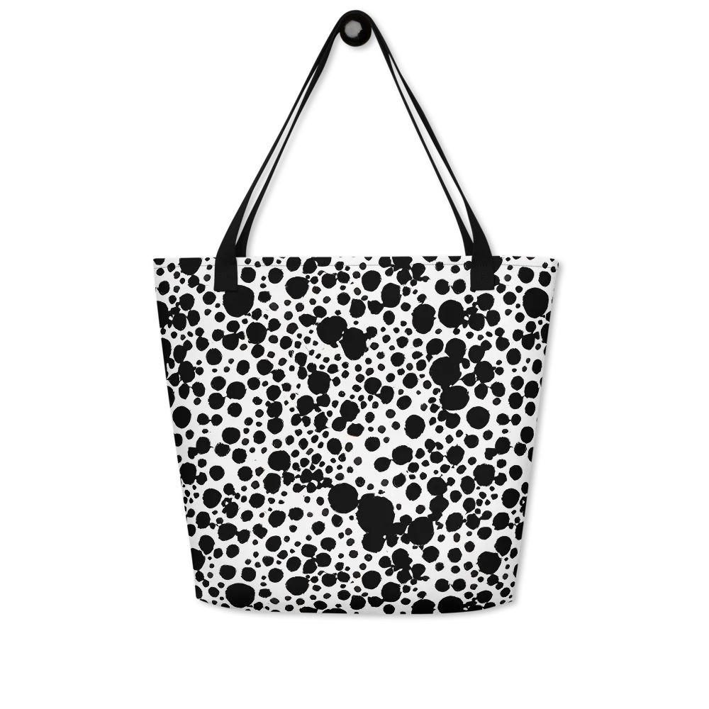 Dappled Shadow Dance on Large Tote Bag W/ Pocket — Front