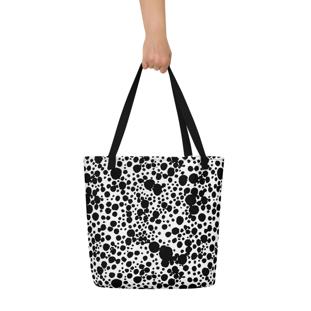 Dappled Shadow Dance on Large Tote Bag W/ Pocket — Front