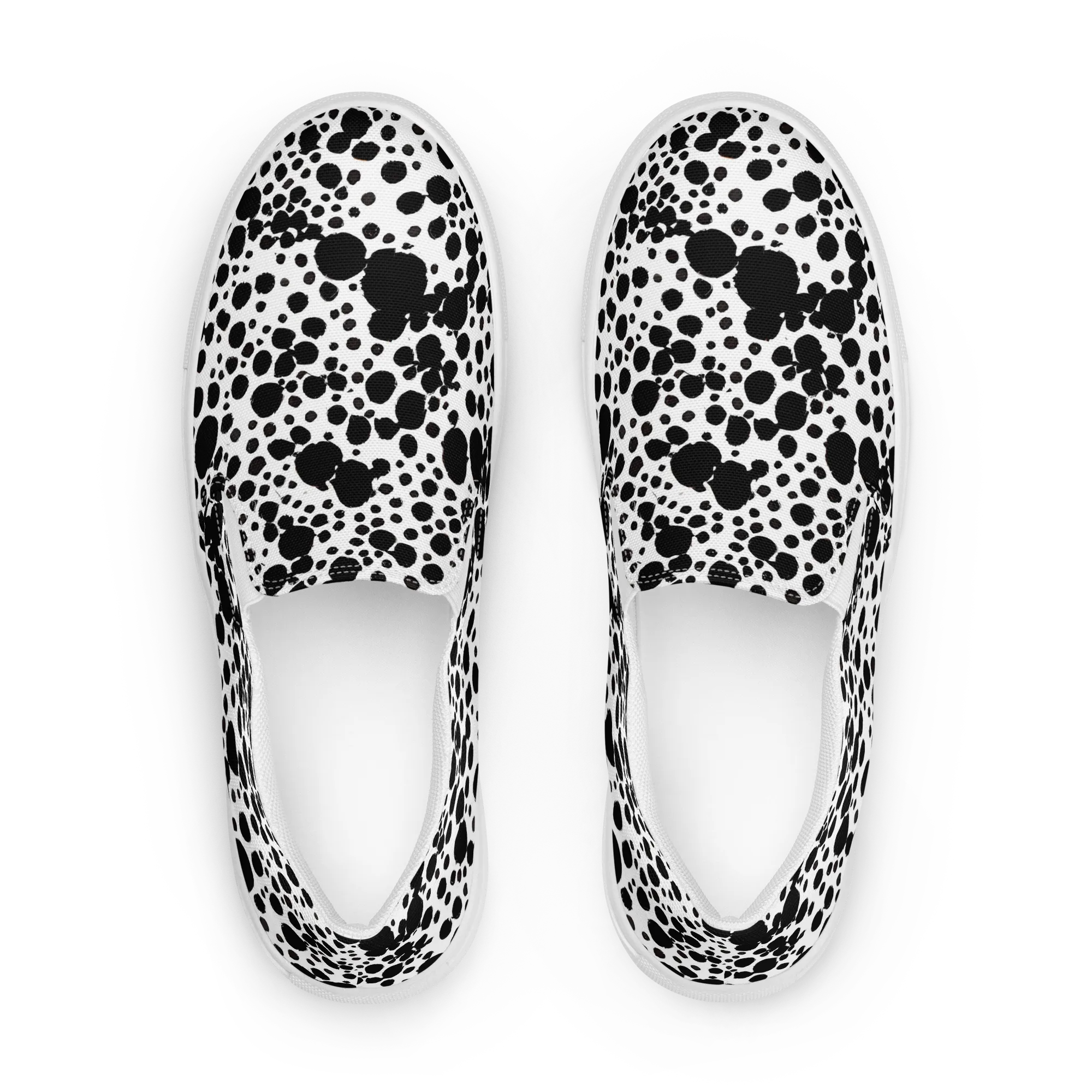 Dappled Shadow Dance on Women's Slip-On Canvas Shoes — Front