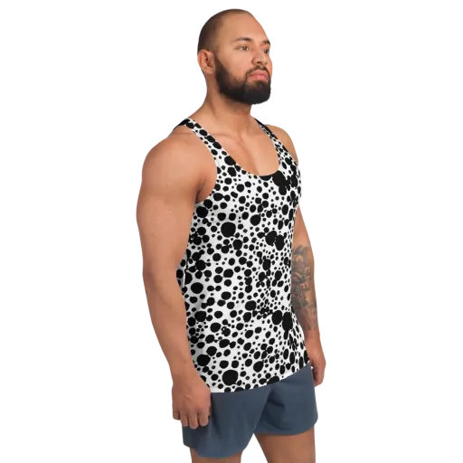 Dappled Shadow Dance on a Men's Tank Top