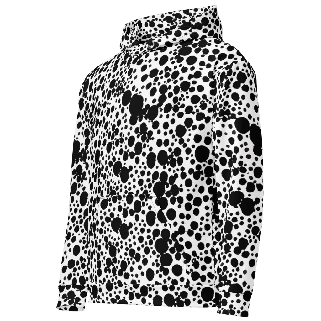 Dappled Shadow Dance on Cotton Hoodie — Left Front