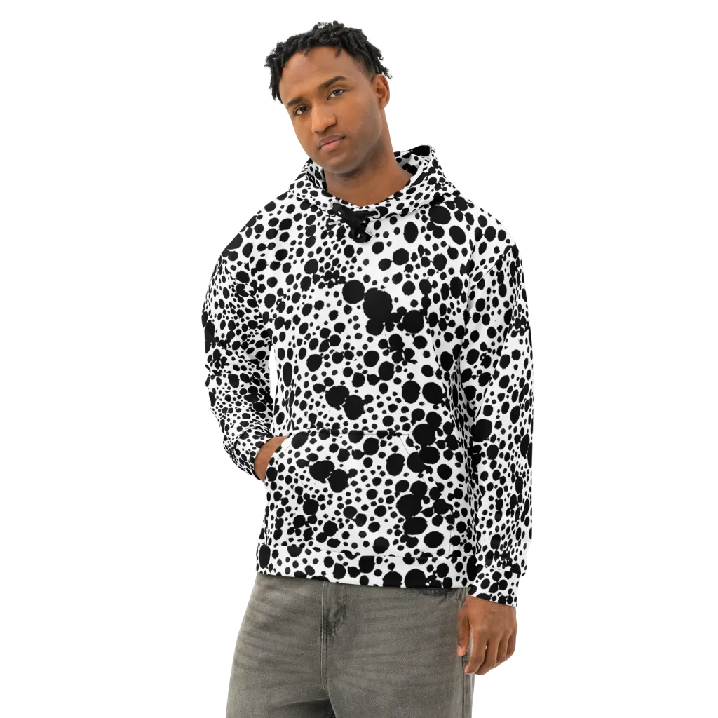 Dappled Shadow Dance on Cotton Hoodie — Left Front