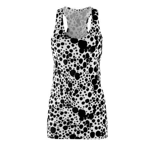 Dappled Shadow Dance on a Racerback Dress