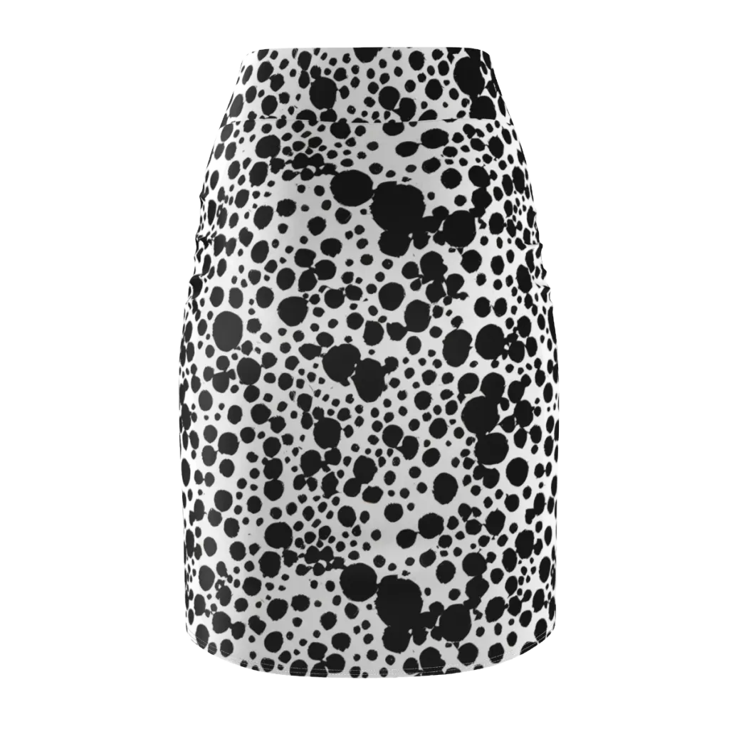 Dappled Shadow Dance on Pencil Skirt — Back