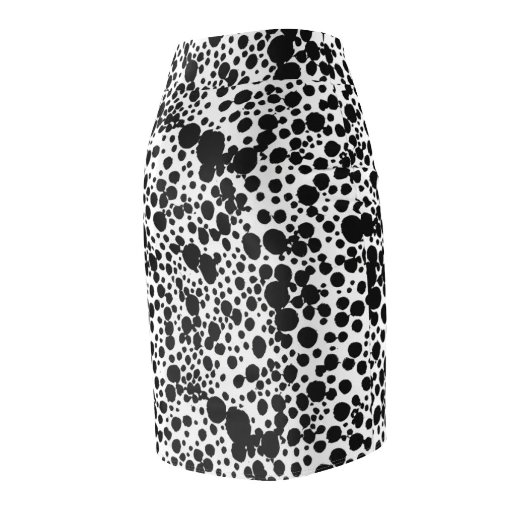 Dappled Shadow Dance on Pencil Skirt — Back Side