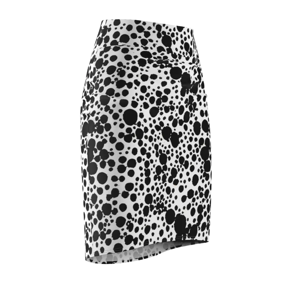 Dappled Shadow Dance on Pencil Skirt — Front Side