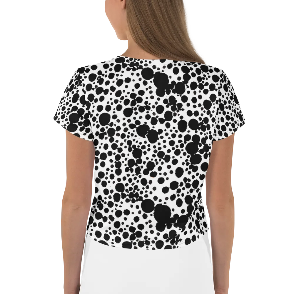 Dappled Shadow Dance on Crop Tee — Back