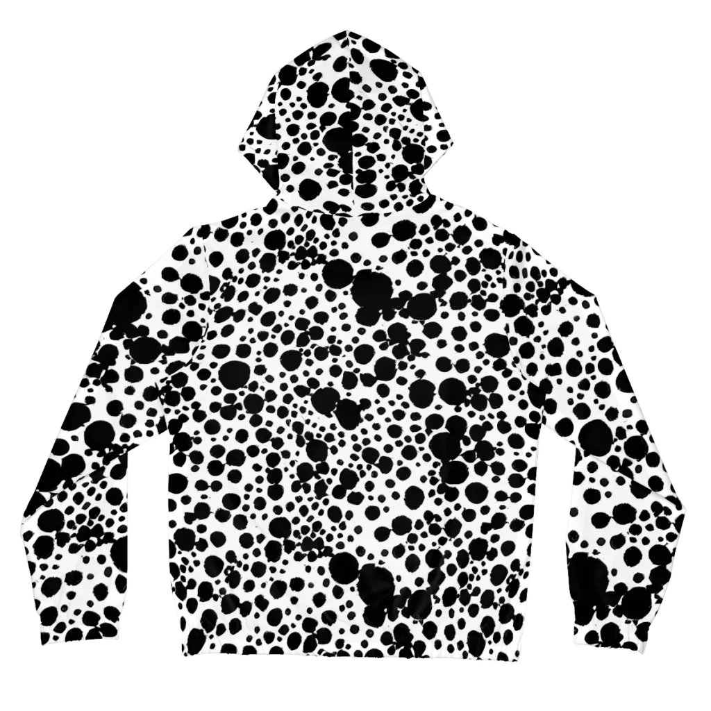 Dappled Shadow Dance on Women's Full-Zip Hoodie — Back