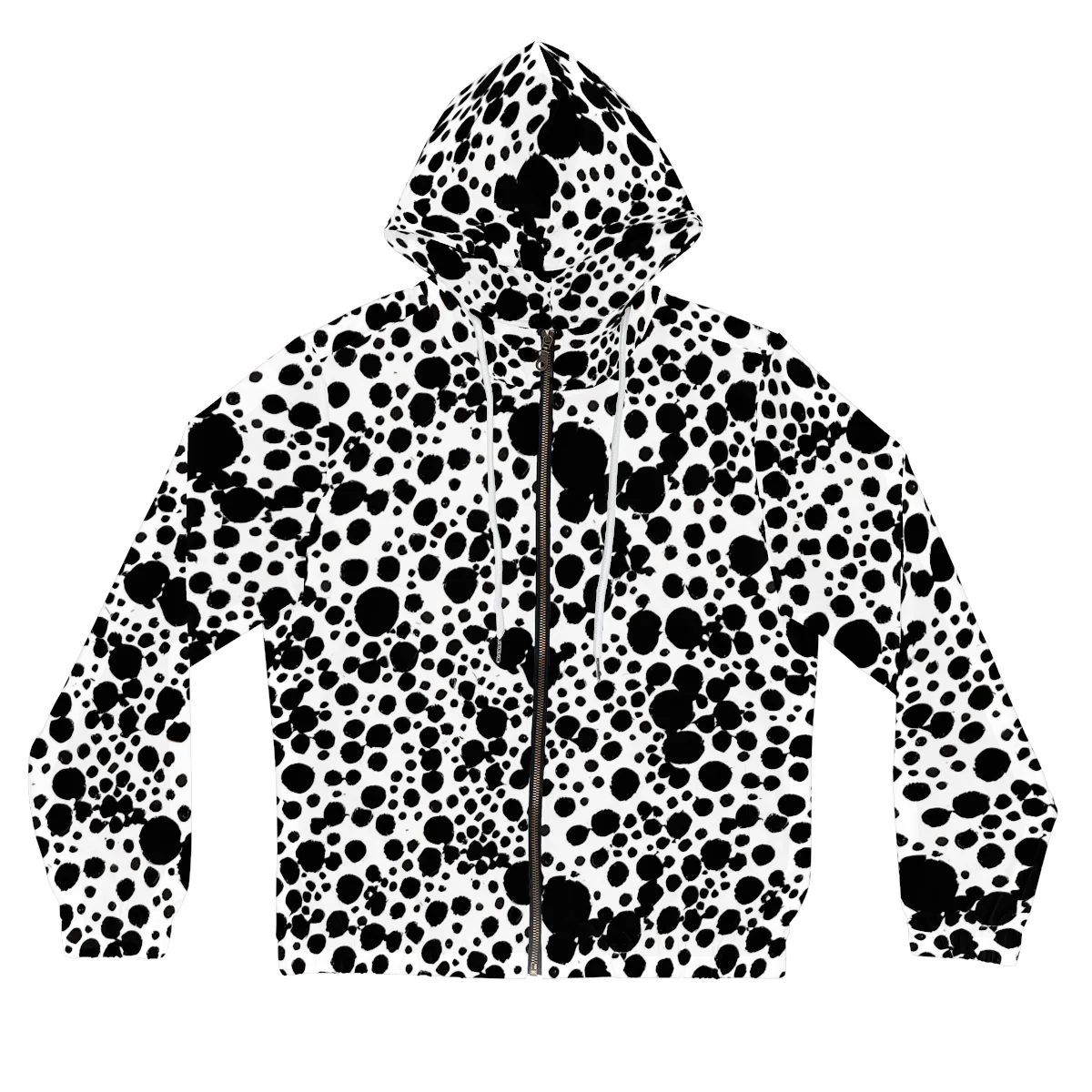 Dappled Shadow Dance on Women's Full-Zip Hoodie — Front