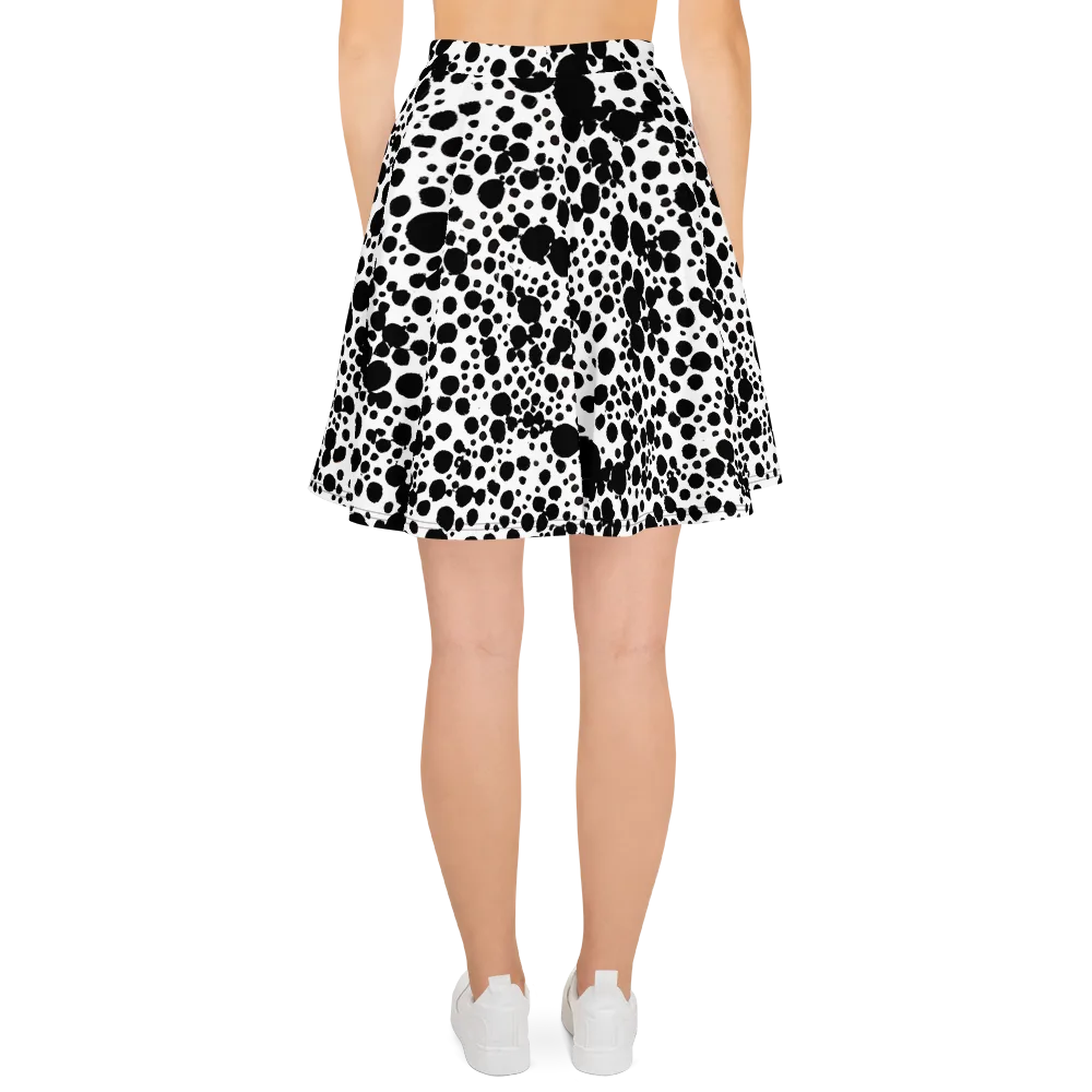 Dappled Shadow Dance on Skater Skirt — Back