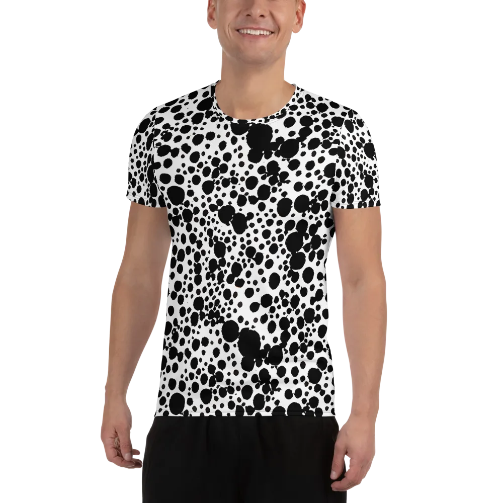 Dappled Shadow Dance on Men's Athletic T-Shirt — Front