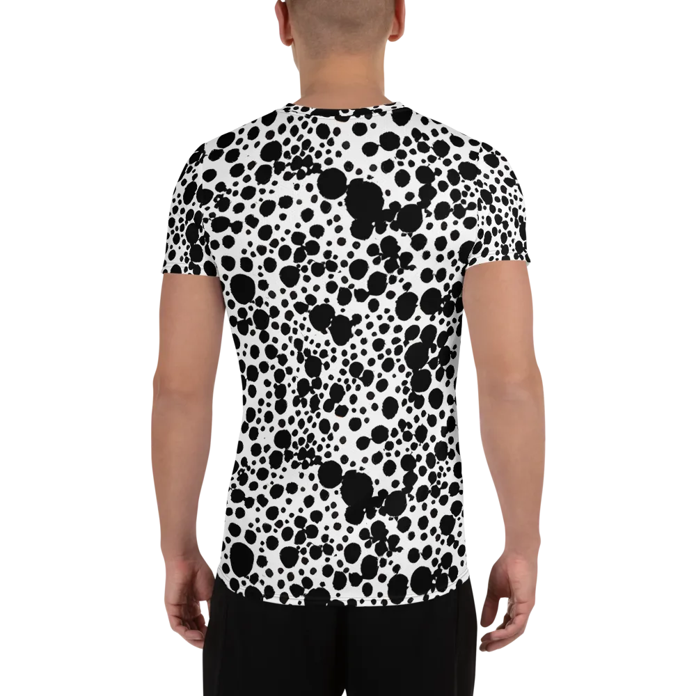 Dappled Shadow Dance on Men's Athletic T-Shirt — Back