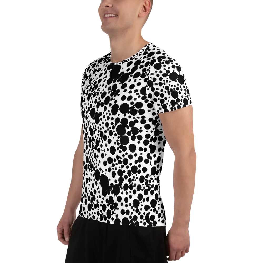 Dappled Shadow Dance on Men's Athletic T-Shirt — Left