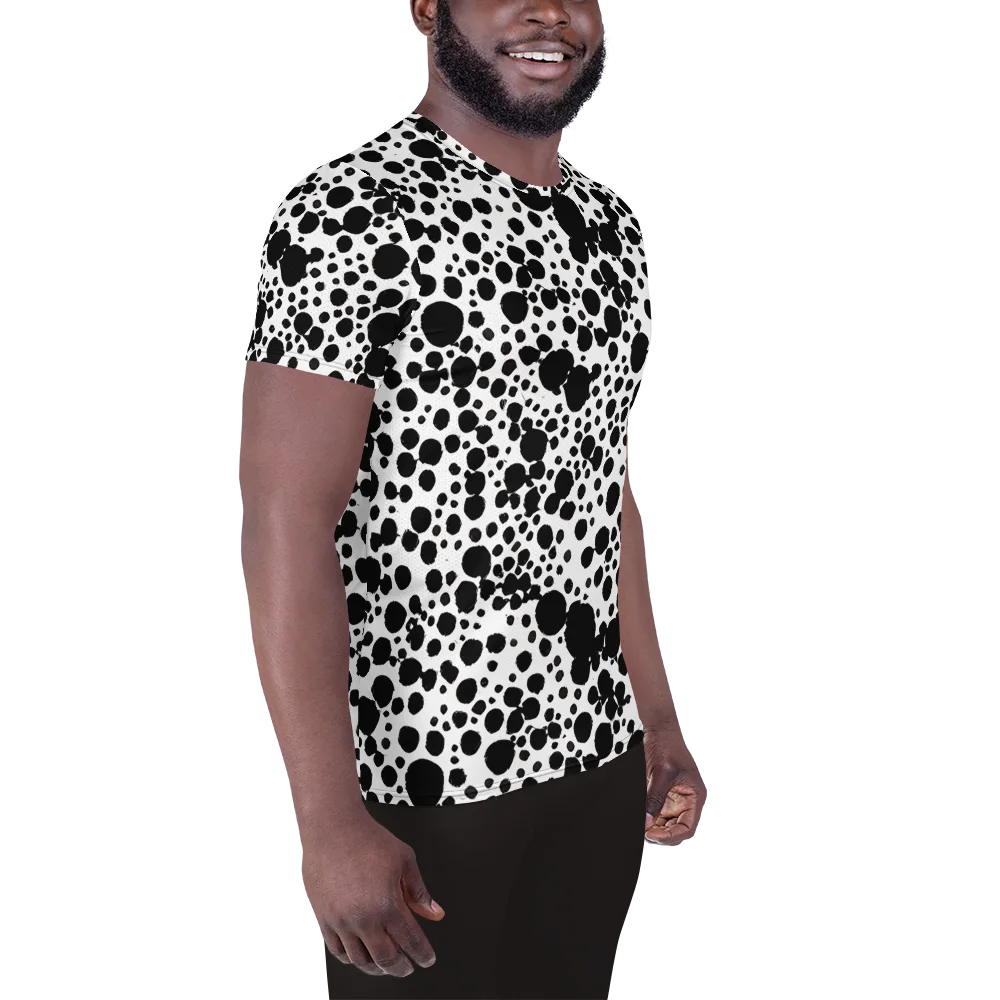 Dappled Shadow Dance on Men's Athletic T-Shirt — Right