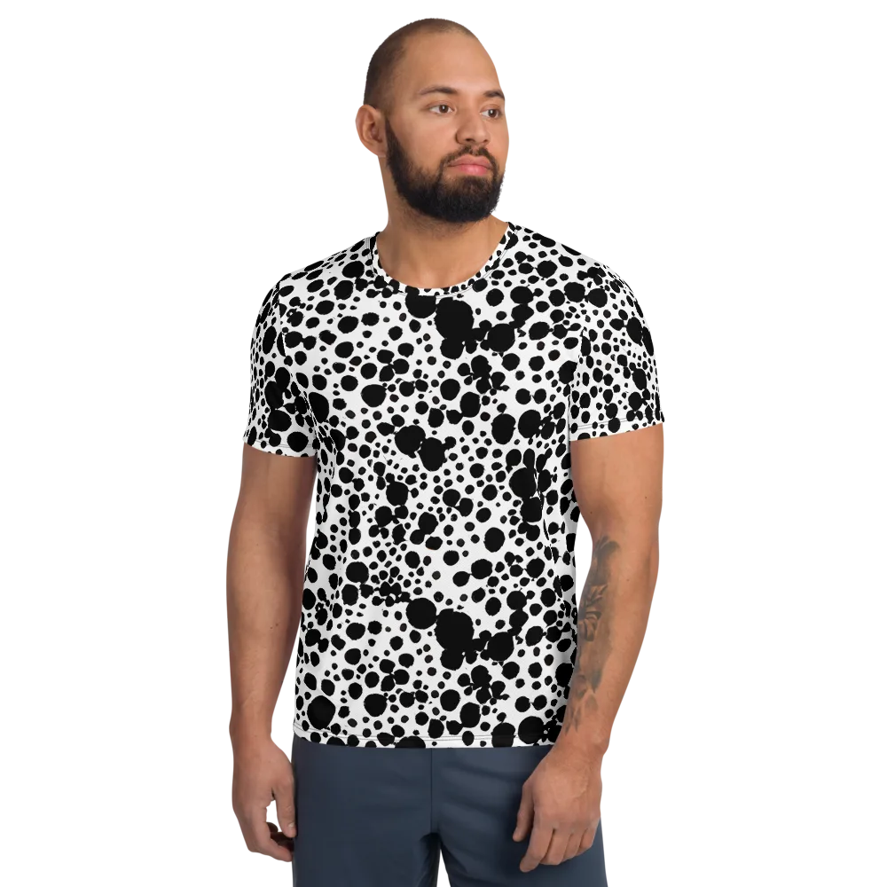Dappled Shadow Dance on Men's Athletic T-Shirt — Front