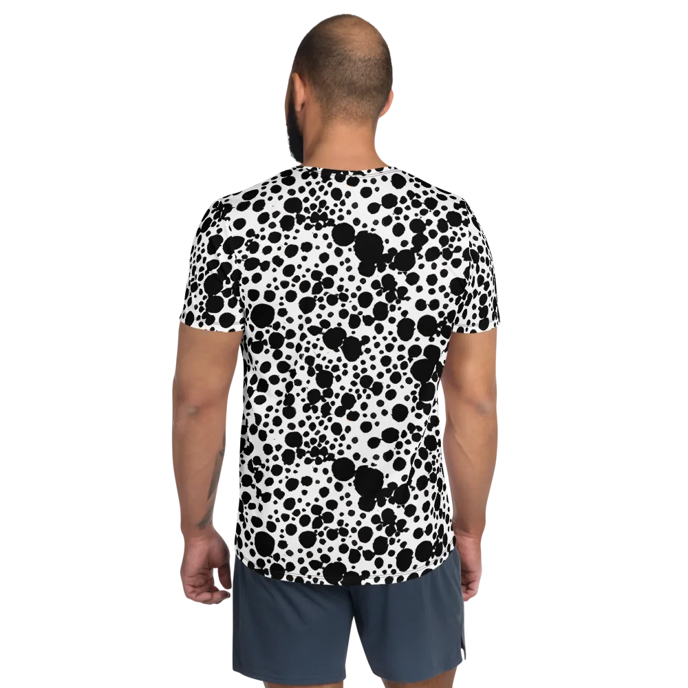 Dappled Shadow Dance on Men's Athletic T-Shirt — Back