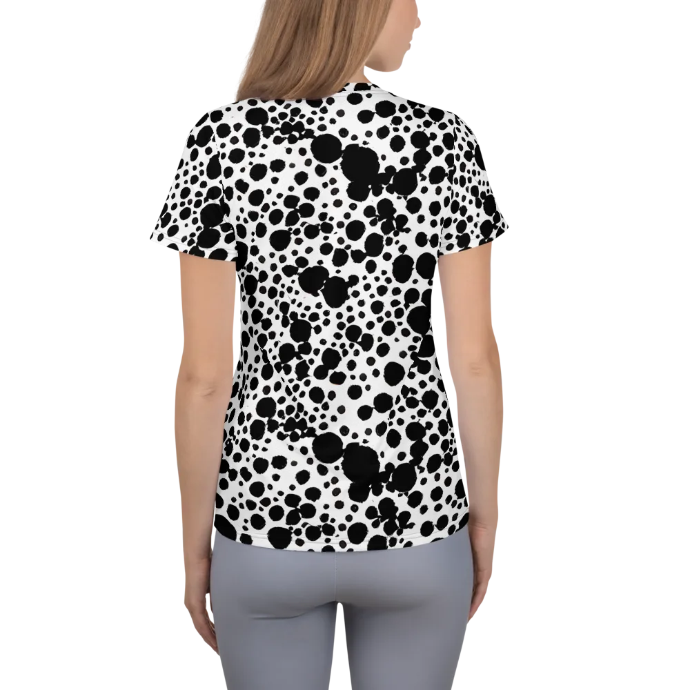 Dappled Shadow Dance on Women's Athletic T-Shirt — Back