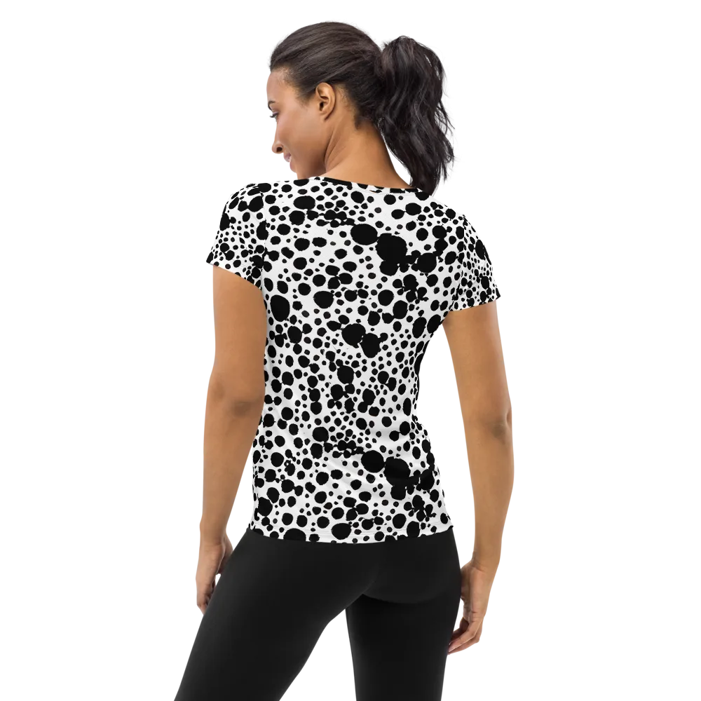 Dappled Shadow Dance on Women's Athletic T-Shirt — Back