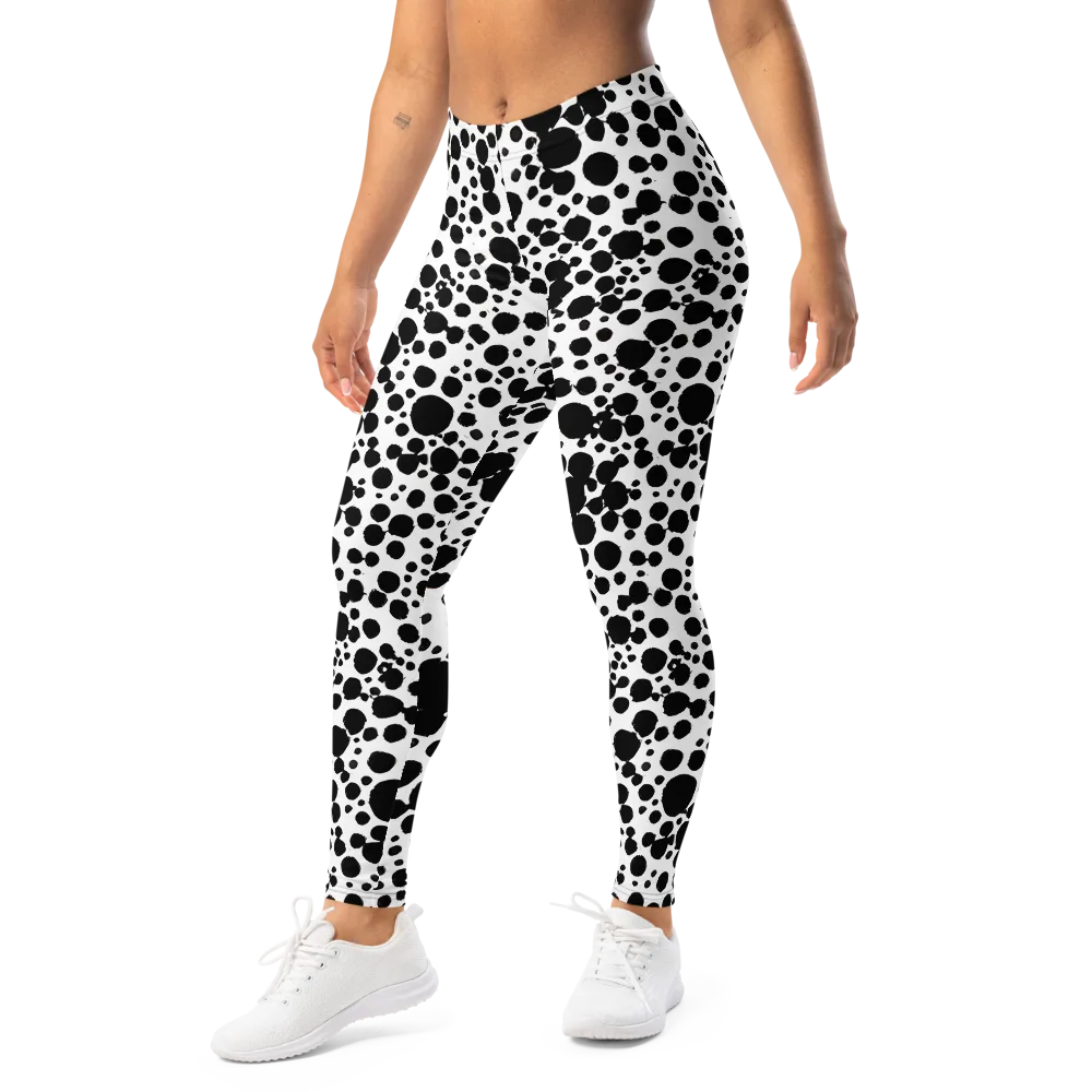 Dappled Shadow Dance on Leggings — Left Front