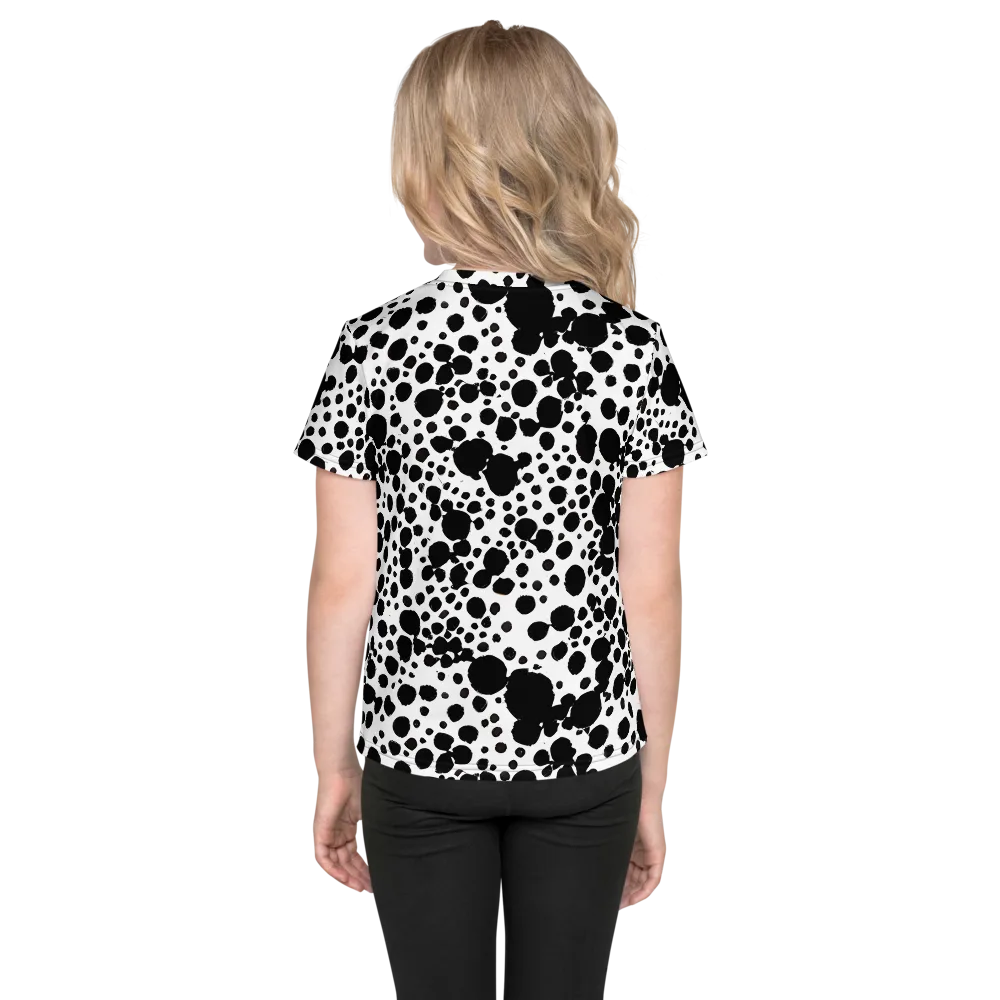 Dappled Shadow Dance on Kids Crew Neck T-Shirt — Back