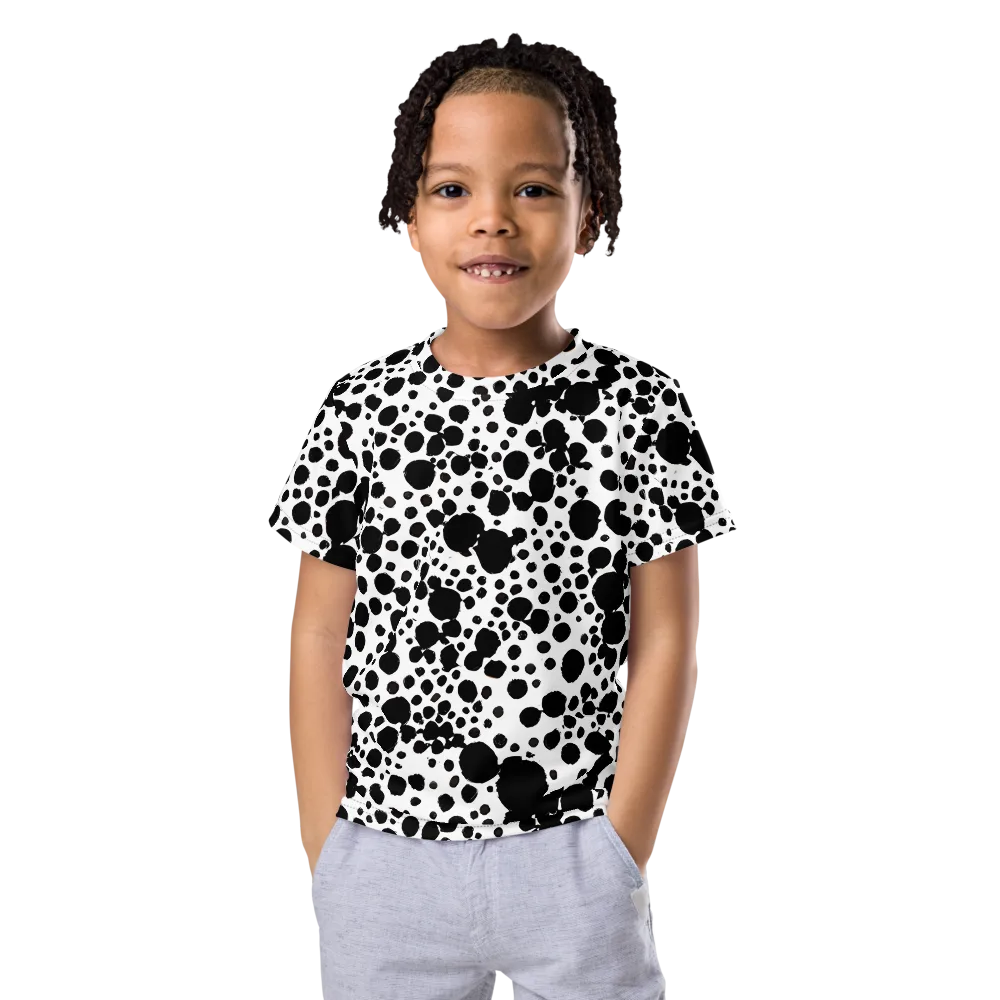 Dappled Shadow Dance on Kids Crew Neck T-Shirt — Front