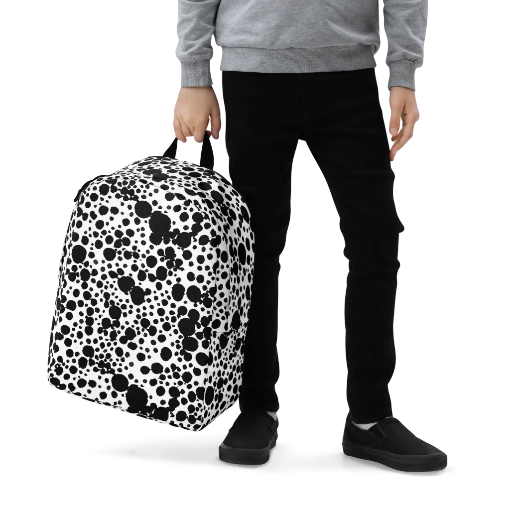 Dappled Shadow Dance on Minimalist Backpack — Zoomed-in