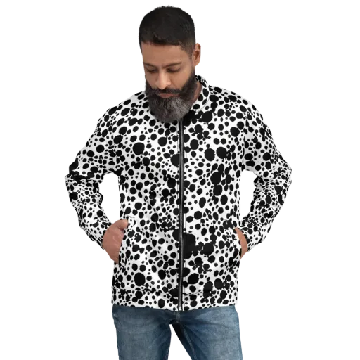 Dappled Shadow Dance on a Bomber Jacket
