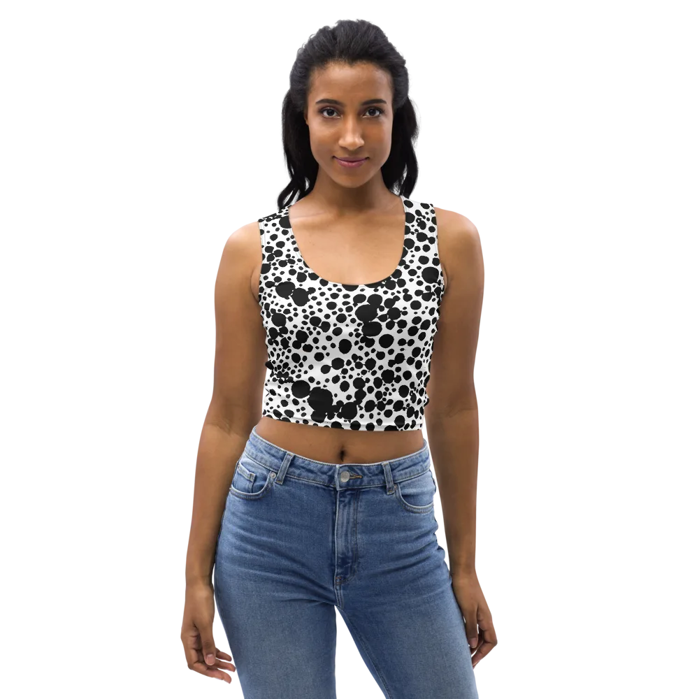 Dappled Shadow Dance on Crop Top — Front