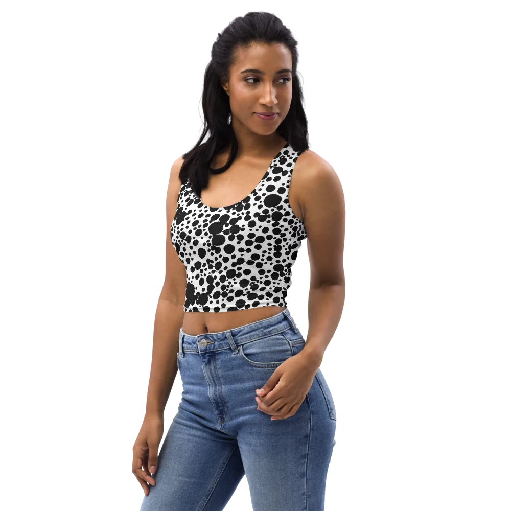 Dappled Shadow Dance on Crop Top — Left Front