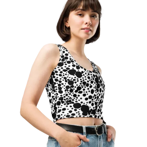 Dappled Shadow Dance on a Crop Top